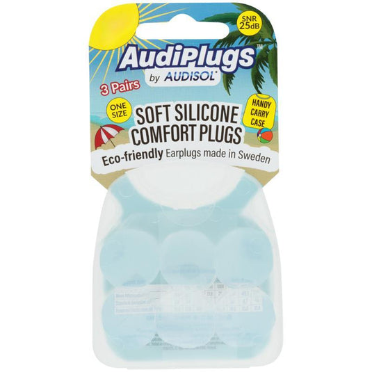 Audiplugs Soft Silicone Comfort 3 Pairs