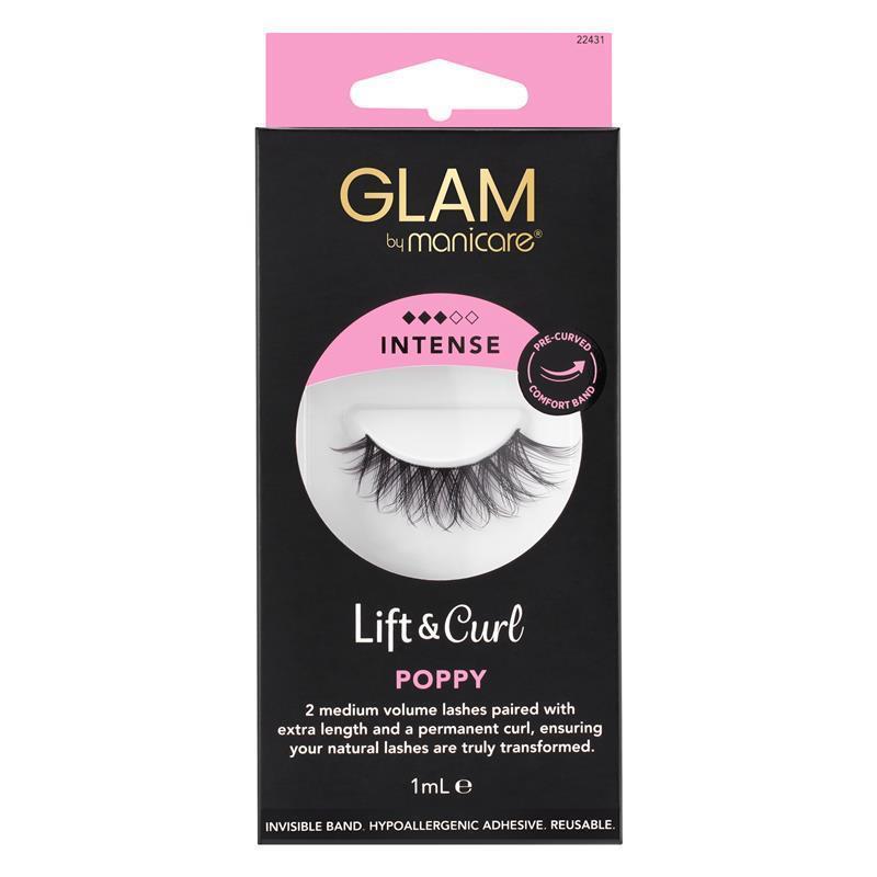 Load image into Gallery viewer, Glam By Manicare Lift &amp; Curl Poppy Lashes Intense

