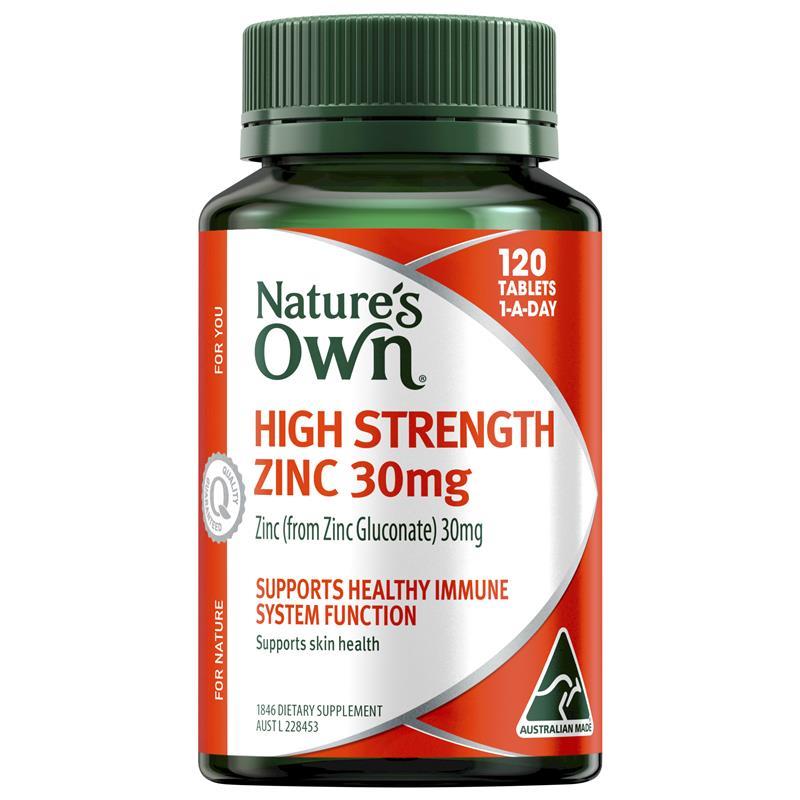 Load image into Gallery viewer, Nature's Own High Strength Zinc 30mg 120 Tablets

