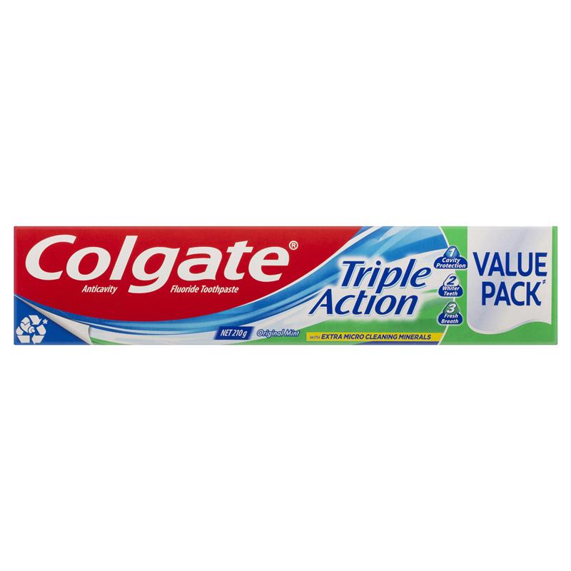 Load image into Gallery viewer, Colgate Toothpaste Triple Action 210g

