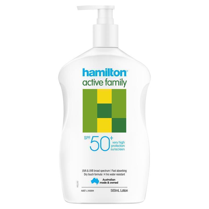 Load image into Gallery viewer, Hamilton Sun SPF 50+ Active Family Lotion 500ml
