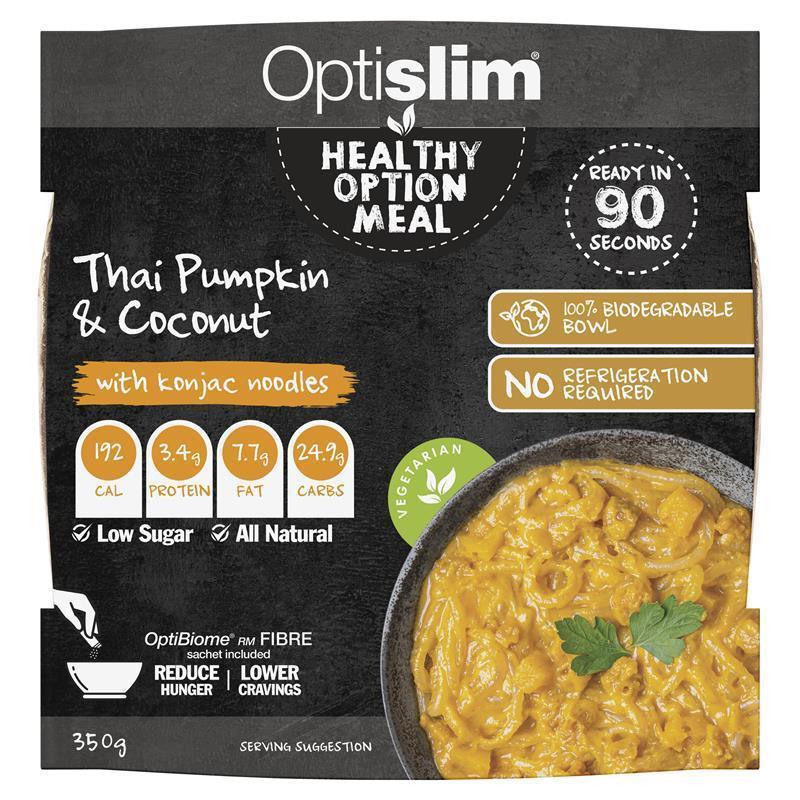 Load image into Gallery viewer, Optislim Healthy Option Meal Thai Pumpkin &amp; Coconut Konjac Noodles 350g
