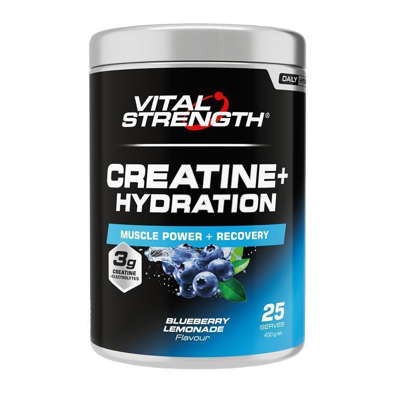 Load image into Gallery viewer, VitalStrength Creatine + Hydration Blueberry Lemonade 400g
