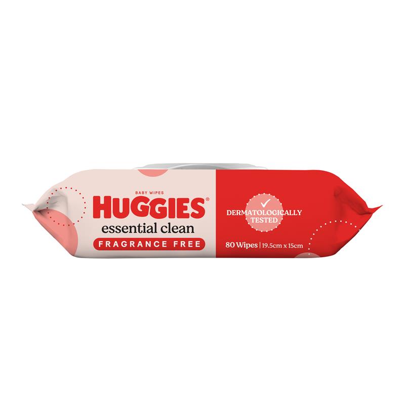 Load image into Gallery viewer, Huggies Essential Clean Baby Wipes 80 Pack
