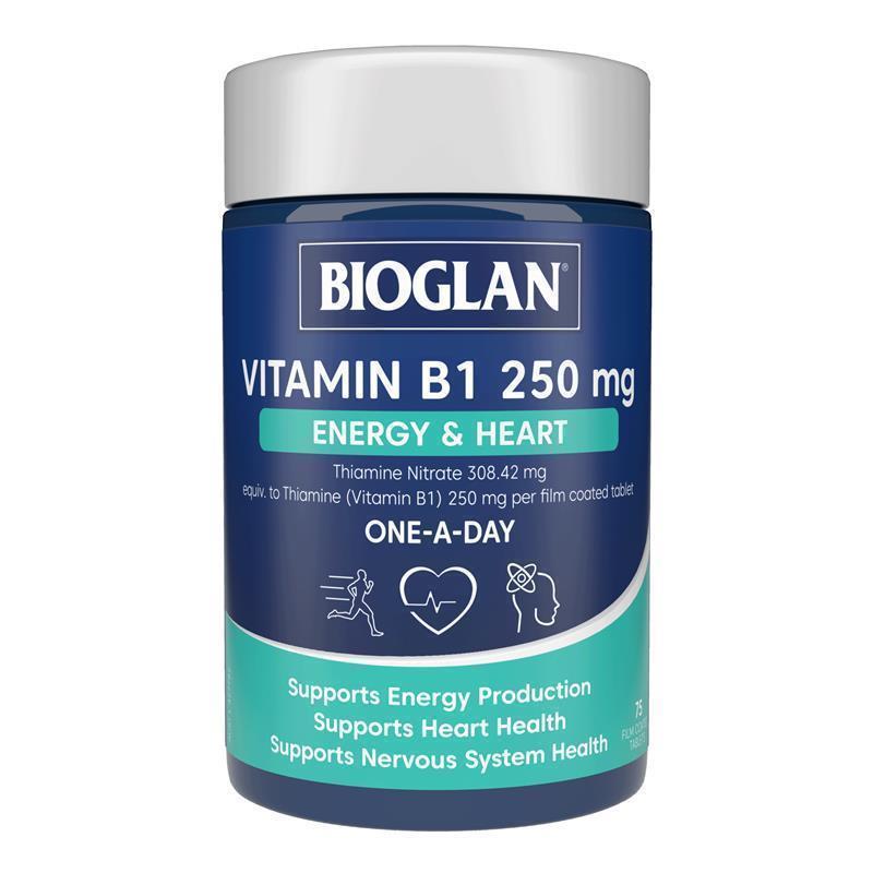 Load image into Gallery viewer, Bioglan Vitamin B1 250mg 75 Tablets
