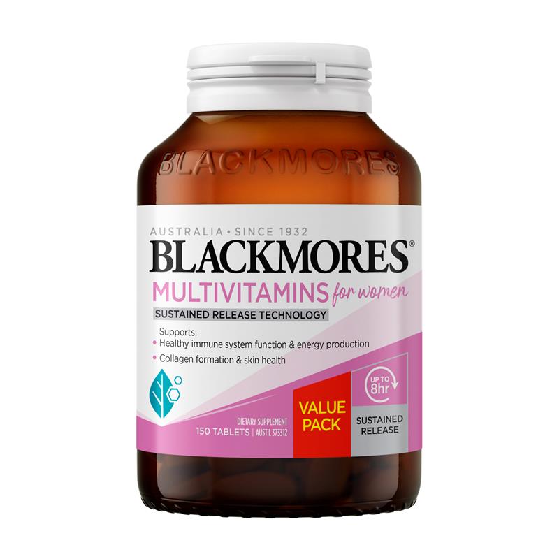 Load image into Gallery viewer, Blackmores Multivitamin For Women Sustained Release 150 Tablets Exclusive Size
