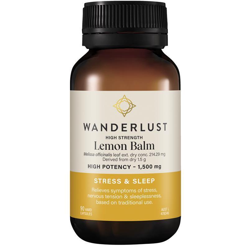 Load image into Gallery viewer, Wanderlust High Strength Lemon Balm 90 Capsules
