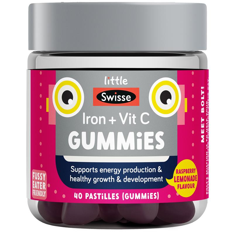 Load image into Gallery viewer, Little Swisse Iron + Vit C Gummies 40 Pack
