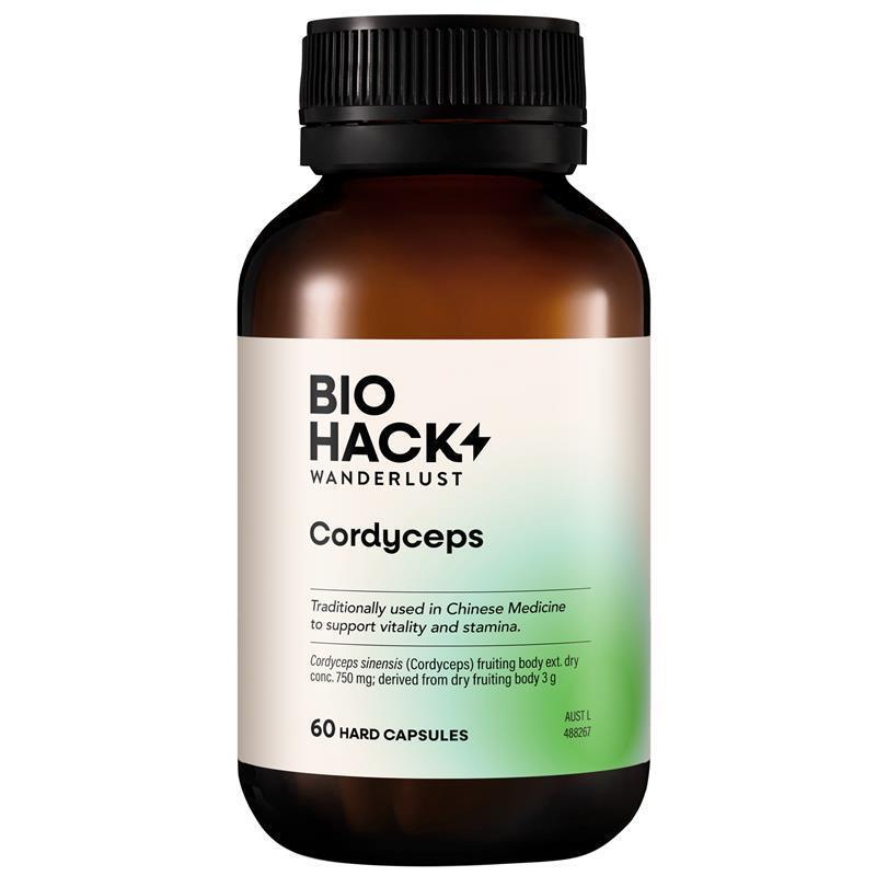 Load image into Gallery viewer, BioHack Wanderlust Cordyceps 60 Capsules
