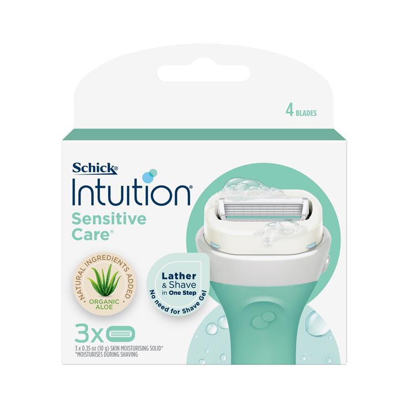 Load image into Gallery viewer, Schick Intuition Naturals Sensitive Care Cartridges 3pk
