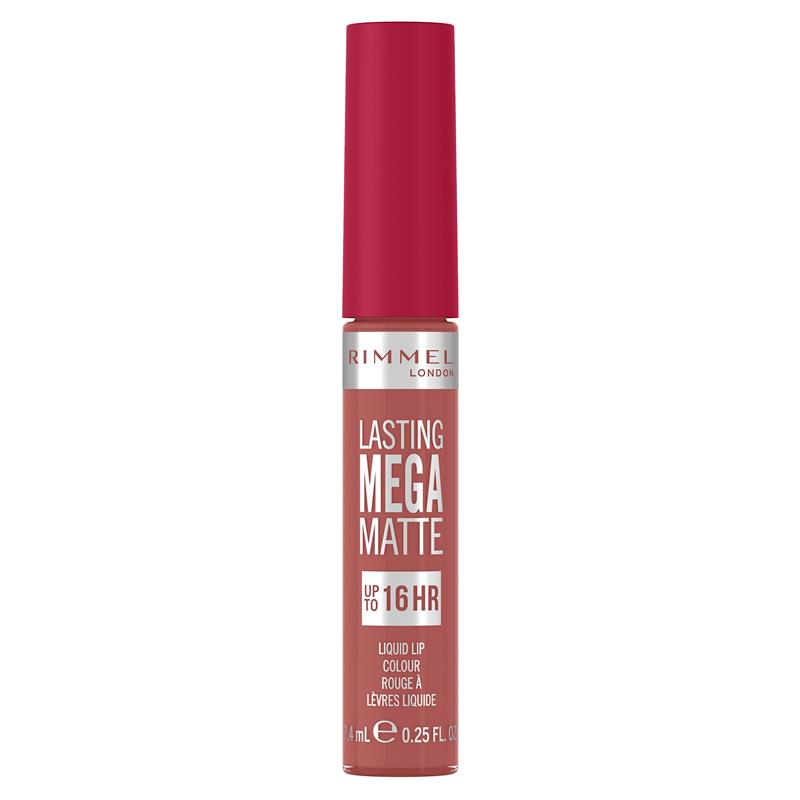 Load image into Gallery viewer, Rimmel London Mega Matte Liquid Lip 600 Coral Sass

