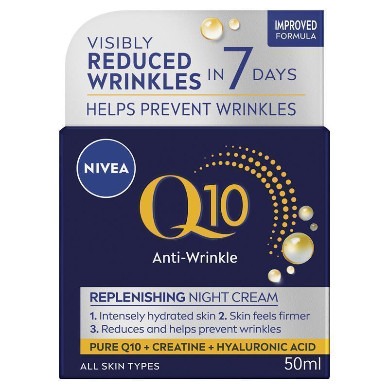 Load image into Gallery viewer, NIVEA Q10 Anti-Wrinkle Replenishing Night Cream 50ml

