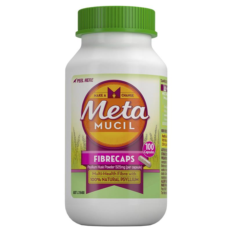 Load image into Gallery viewer, Metamucil Fibre Supplement Capsules 100
