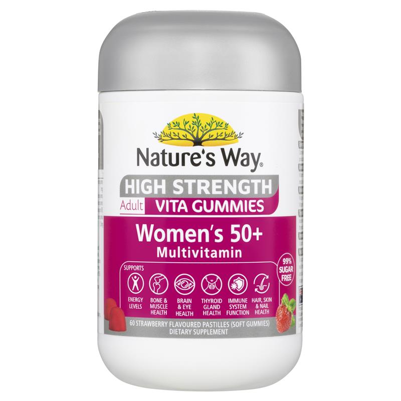 Load image into Gallery viewer, Nature's Way Adult Vita Gummies High Strength 50+ Womens Multi 60 Gummies
