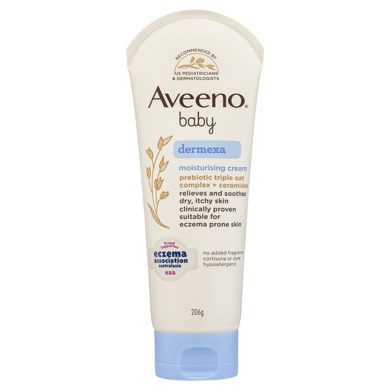 Load image into Gallery viewer, Aveeno Baby Dermexa Fragrance Free Moisturising Cream 206g
