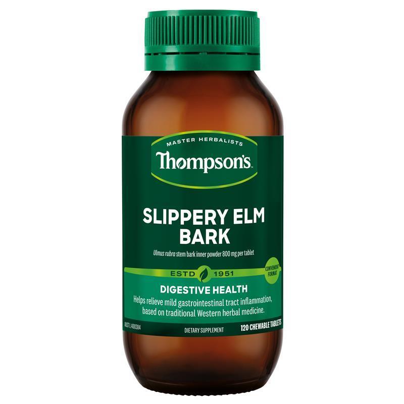 Load image into Gallery viewer, Thompson's Slippery Elm Bark 800mg 120 Tablets
