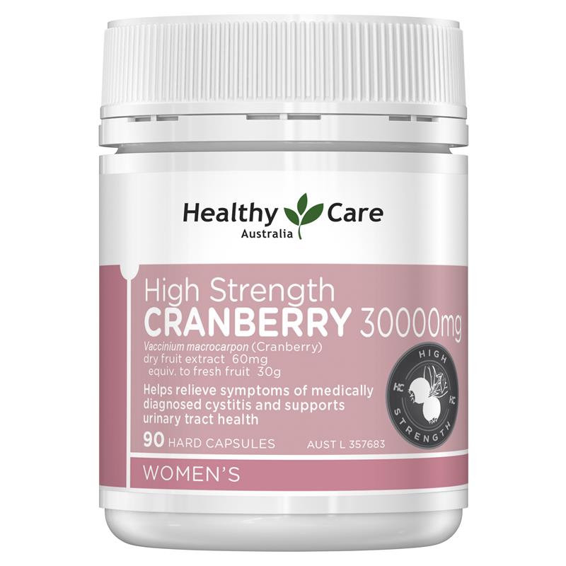 Load image into Gallery viewer, Healthy Care High Strength Cranberry 30000mg 90 Capsules
