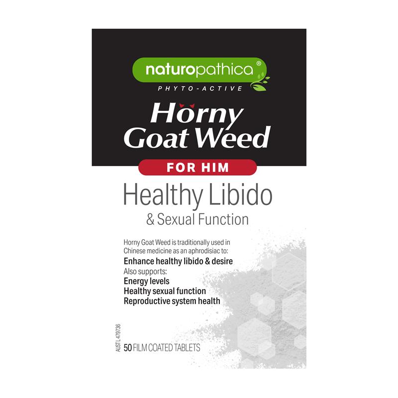 Load image into Gallery viewer, Naturopathica Horny Goat Weed for Him 50 Tablets
