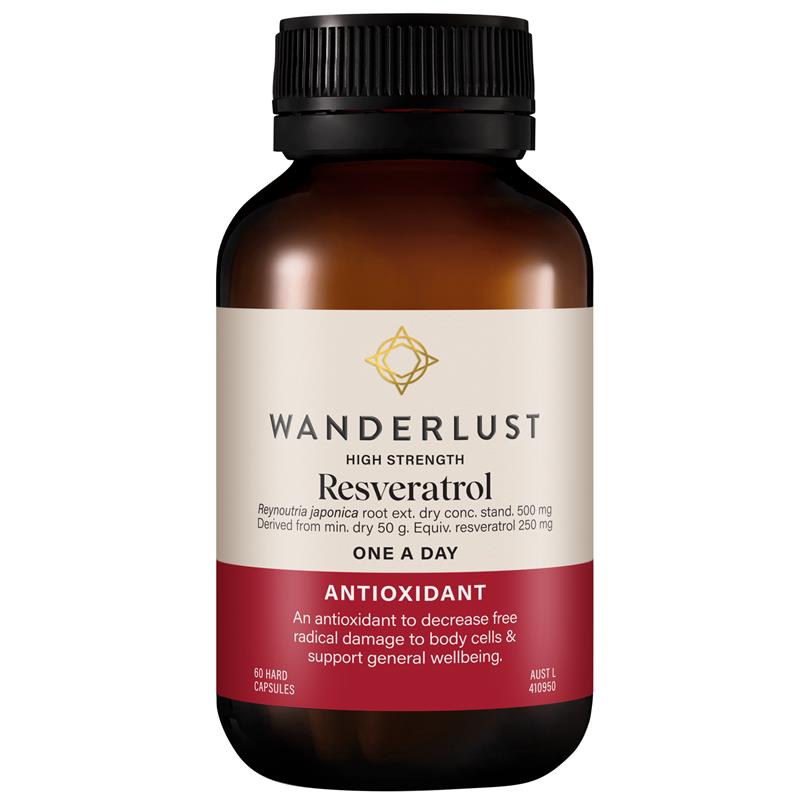 Load image into Gallery viewer, Wanderlust Resveratrol 60 Capsules
