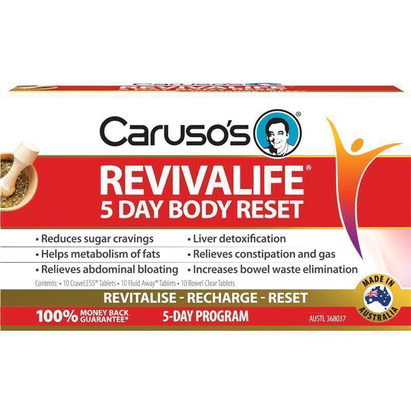 Load image into Gallery viewer, Carusos Revivalife 5 Day Reset Kit 30 Tablets

