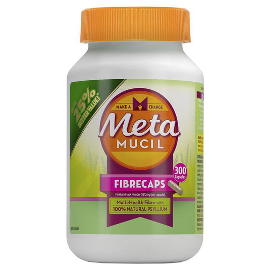 Metamucil Daily Fibre Supplement Fibre Caps 300 Capsules