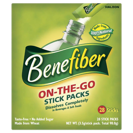 Benefiber Natural Fibre Supplement On-the-Go Stick 28 Pack