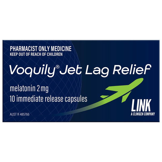 Voquily Jet Lag Relief 2mg Capsules 10 - Melatonin