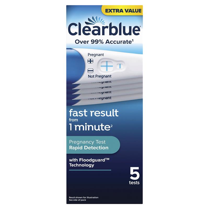 Load image into Gallery viewer, Clearblue Pregnancy Test Rapid Detection 5 Tests
