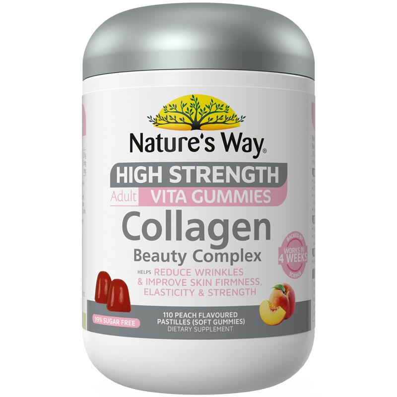 Load image into Gallery viewer, Nature's Way Adult Vita Gummies Sugar Free High Strength Collagen 110 Gummies Exclusive Size

