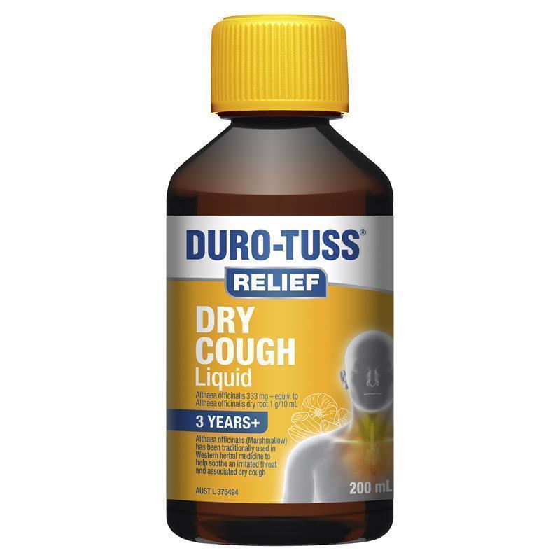 Load image into Gallery viewer, Durotuss Relief Dry Cough Liquid 200ml
