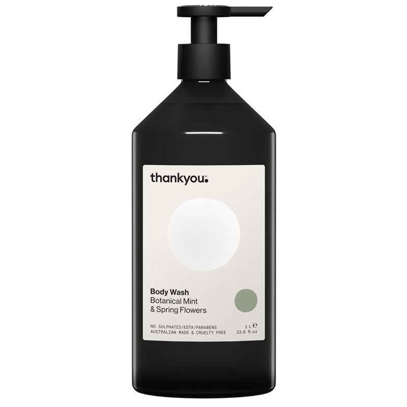 Load image into Gallery viewer, Thankyou Body Wash Botanical Mint &amp; Spring Flowers 1L
