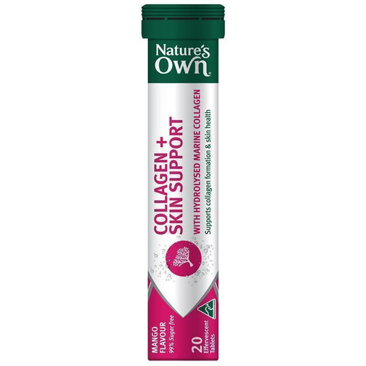 Nature's Own Collagen + Skin Support Effervescent 20 Tablets
