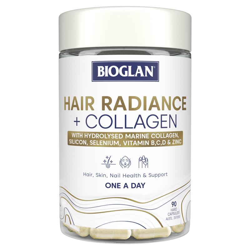 Load image into Gallery viewer, Bioglan Hair Radiance + Collagen 90 Capsules
