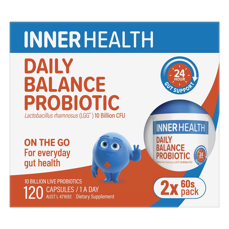 Load image into Gallery viewer, Inner Health Daily Balance Probiotic 120 Capsules
