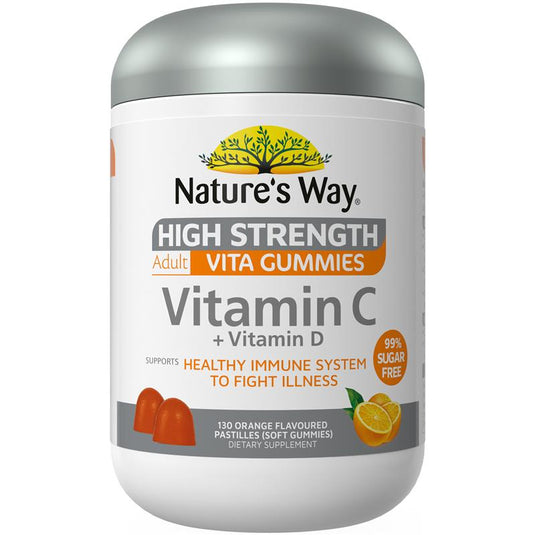 Nature's Way Adult Vita Gummies Sugar Free High Strength Vitamin C 130 Gummies Exclusive Size