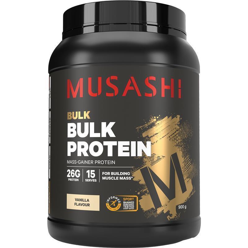 Load image into Gallery viewer, Musashi Bulk Protein Vanilla 900g
