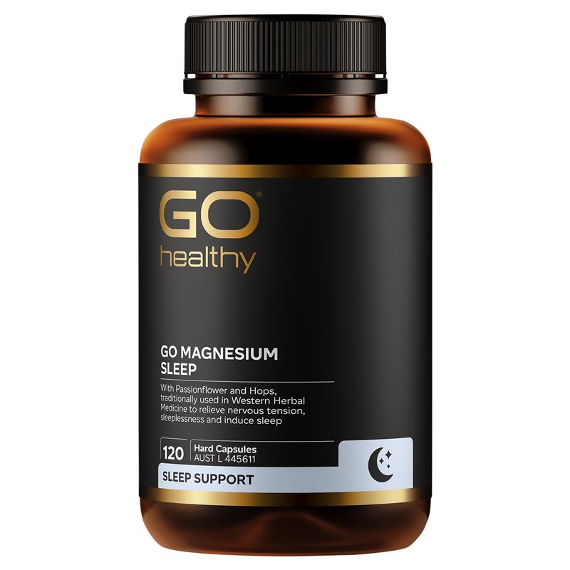 Load image into Gallery viewer, Go Healthy Magnesium Sleep 120 Vege Capsules Exclusive Size
