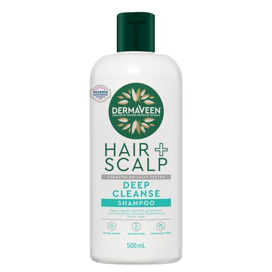 DermaVeen Hair + Scalp Deep Cleanse  Shampoo 500ml