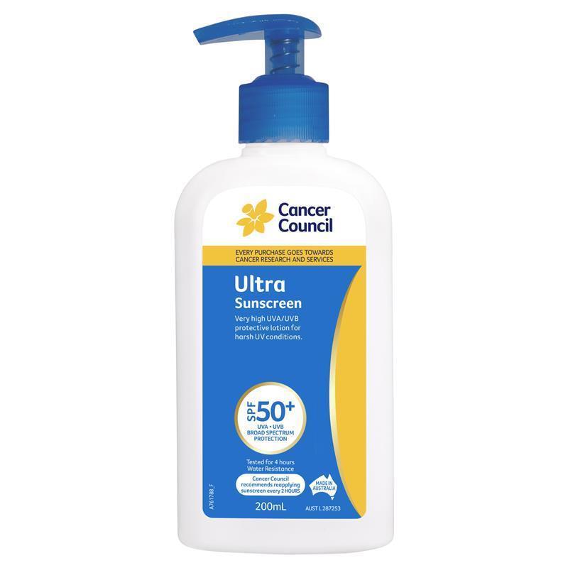 Load image into Gallery viewer, Cancer Council SPF 50+ Ultra Pump 200ml
