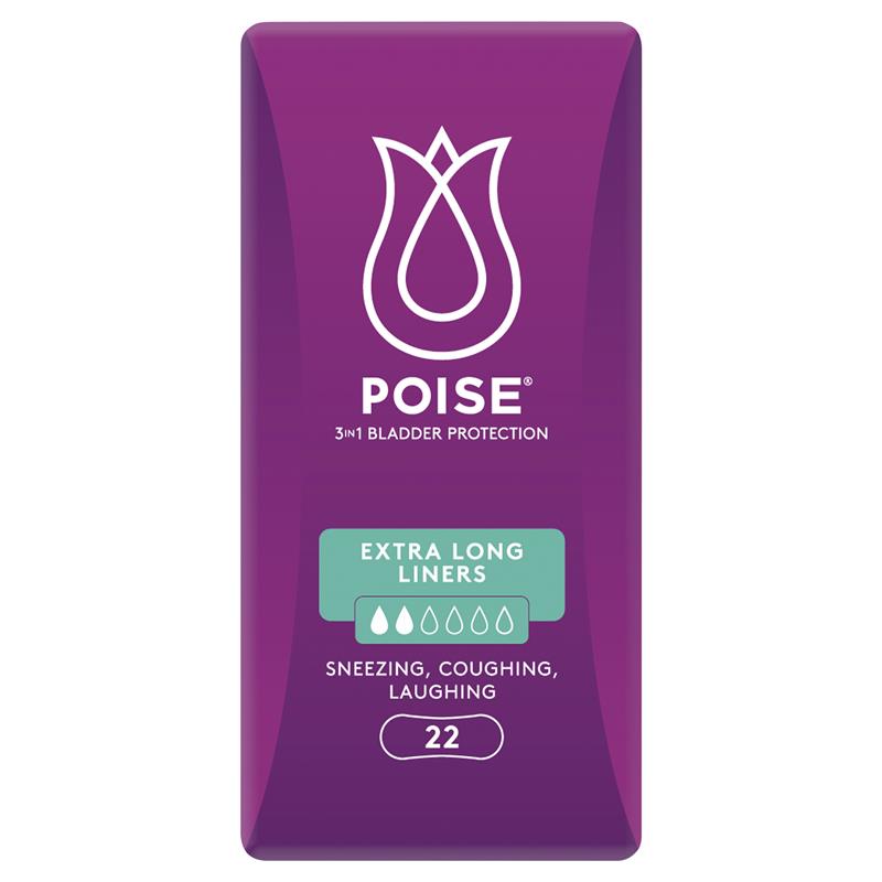 Load image into Gallery viewer, Poise Liners Extra Long 22 Pack

