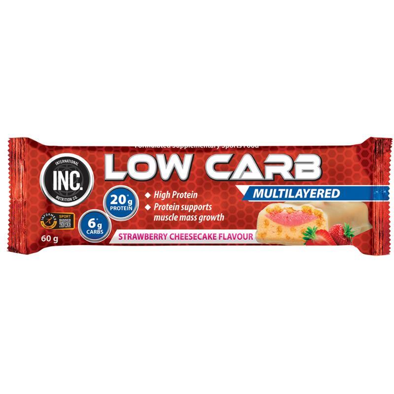 Load image into Gallery viewer, INC. Low Carb Protein Bar Strawberry Cheesecake 60g
