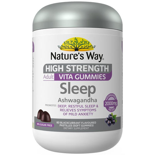 Nature's Way Adult Vita Gummies Sugar Free High Strength Sleep 80 Gummies Exclusive Size