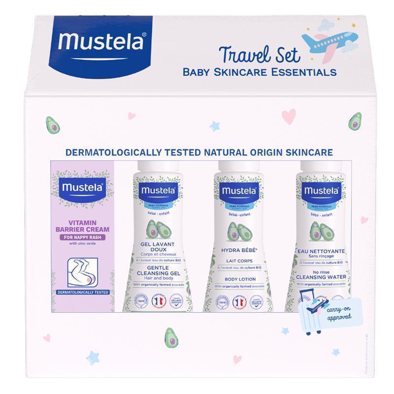 Load image into Gallery viewer, Mustela 4 Piece Travel Set
