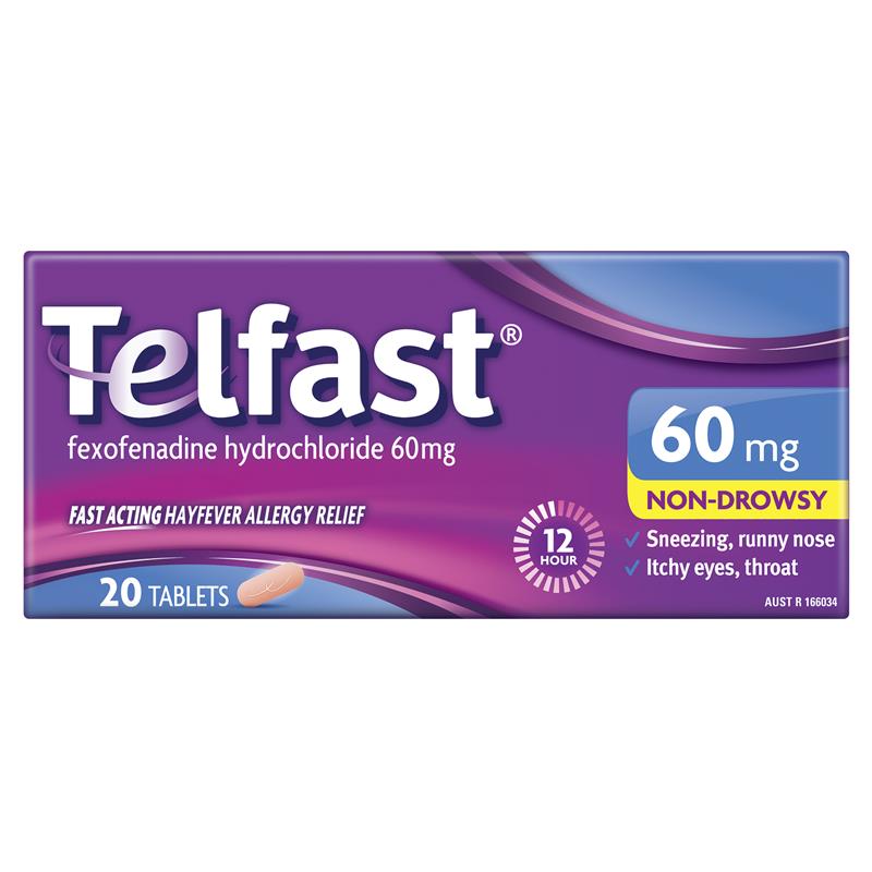 Load image into Gallery viewer, Telfast 60mg 20 Tablets
