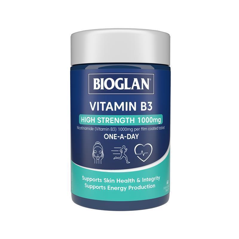 Load image into Gallery viewer, Bioglan Vitamin B3 High Strength 1000mg 60 tablets
