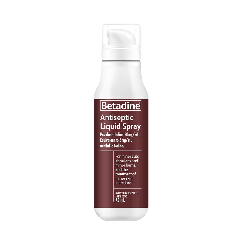 Load image into Gallery viewer, Betadine Antiseptic Liquid Spray 75mL
