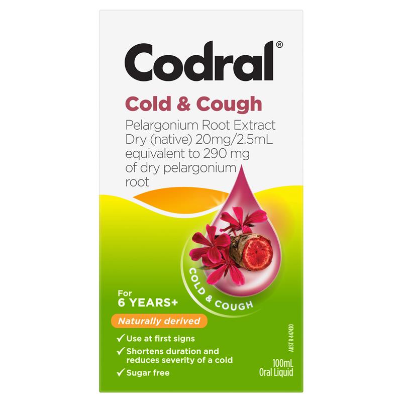 Load image into Gallery viewer, Codral Cold &amp; Cough Pelargonium Root 100ml

