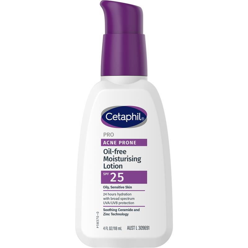 Load image into Gallery viewer, Cetaphil Pro Acne Prone Oil Free Facial Moisturising Lotion SPF 25 118ml
