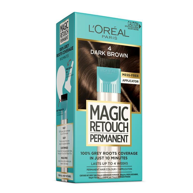 Load image into Gallery viewer, L'Oreal Paris Magic Retouch Permanent 4 Dark Brown
