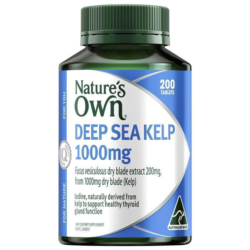 Load image into Gallery viewer, Nature's Own Kelp 1000mg 200 Tablets
